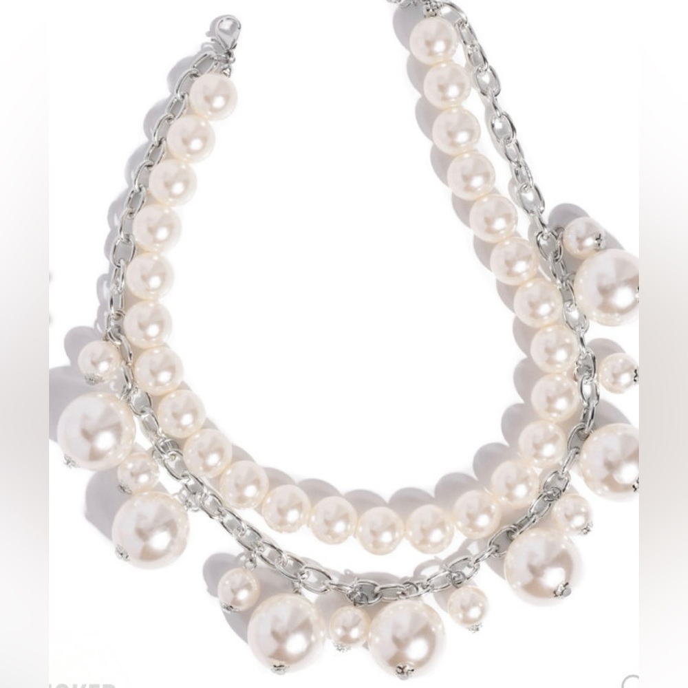 Sophisticated to the Max - White Necklace - Picture 2 of 3